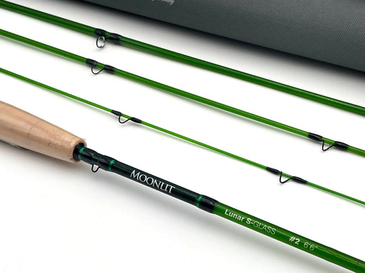 3wt Moonlit Lunar S-GLASS Fiberglass Fly Rod with case — Leland