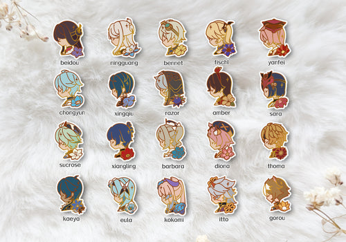 Genshin Impact Bloom Pins ❀ (Set A) – lixizu