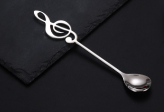 Gift for music lovers, stainless steel spoon