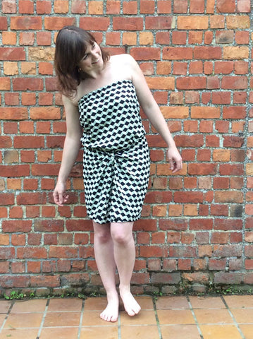 Strapless summer dress sewing pattern