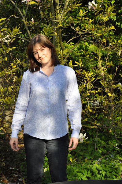 minimalist PDF sewing pattern shirt for women - easy to sew