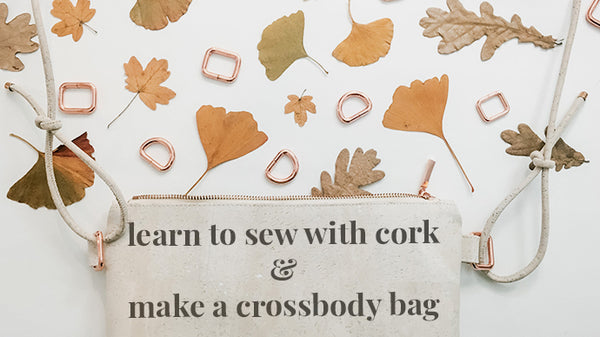 How to sew with cork leather