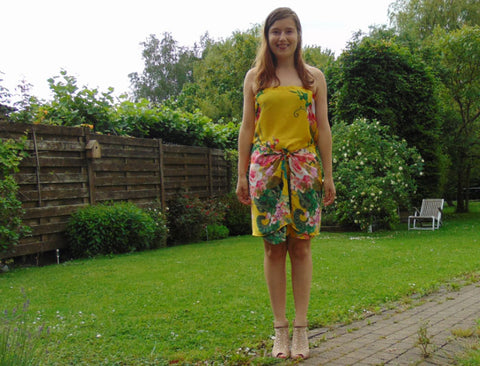 strapless summer dress PDF Sewing pattern 