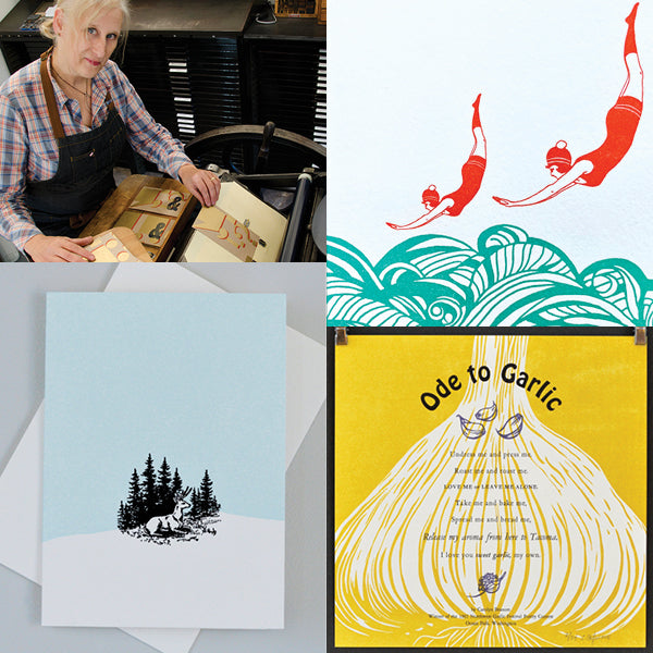 Carol Clifford from Orange House Press, letterpress artist