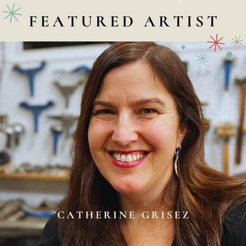 Catherine Grisez - artist portrait in studio