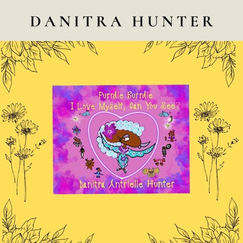 Danitra Hunter yellow and pink illustrative prints