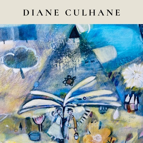 Diane Culhane paintings and prints, blue painting