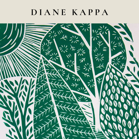 Diane Kappa - green trees print