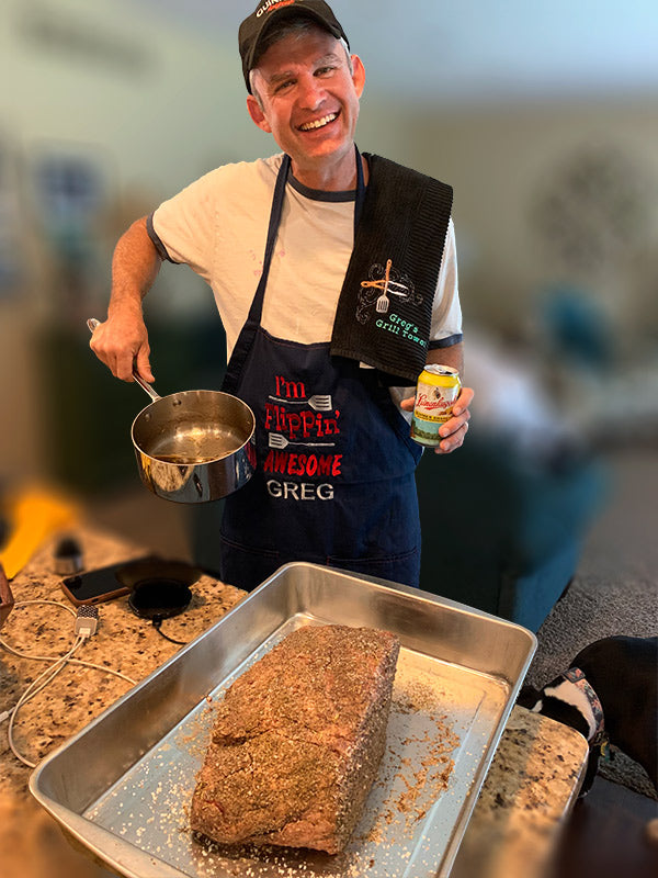 Greg and his brining technique for grilling meat