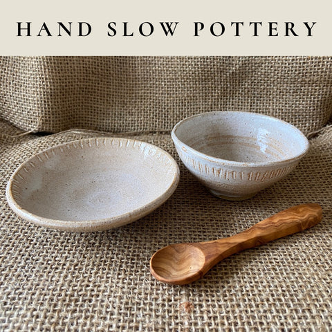 Jessica Rasmusson - Hand Slow Pottery - white ceramic bowls