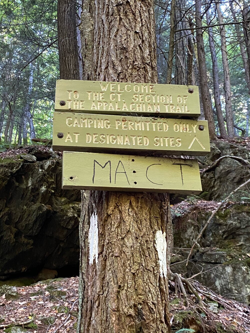 appalachian trail marker