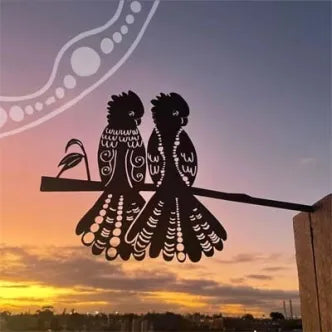 MELANIE HAVA ANIMALIA - BLACK COCKATOO - METAL ART