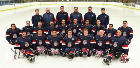 Team USA Paralympic Sled Hockey Team Photo