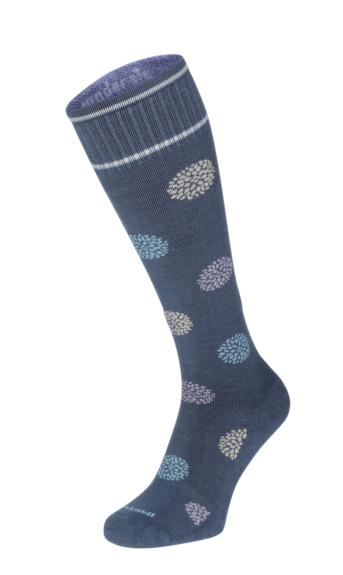 Sockwell Compressiesok Dames Full Bloom Blauw  Stretch