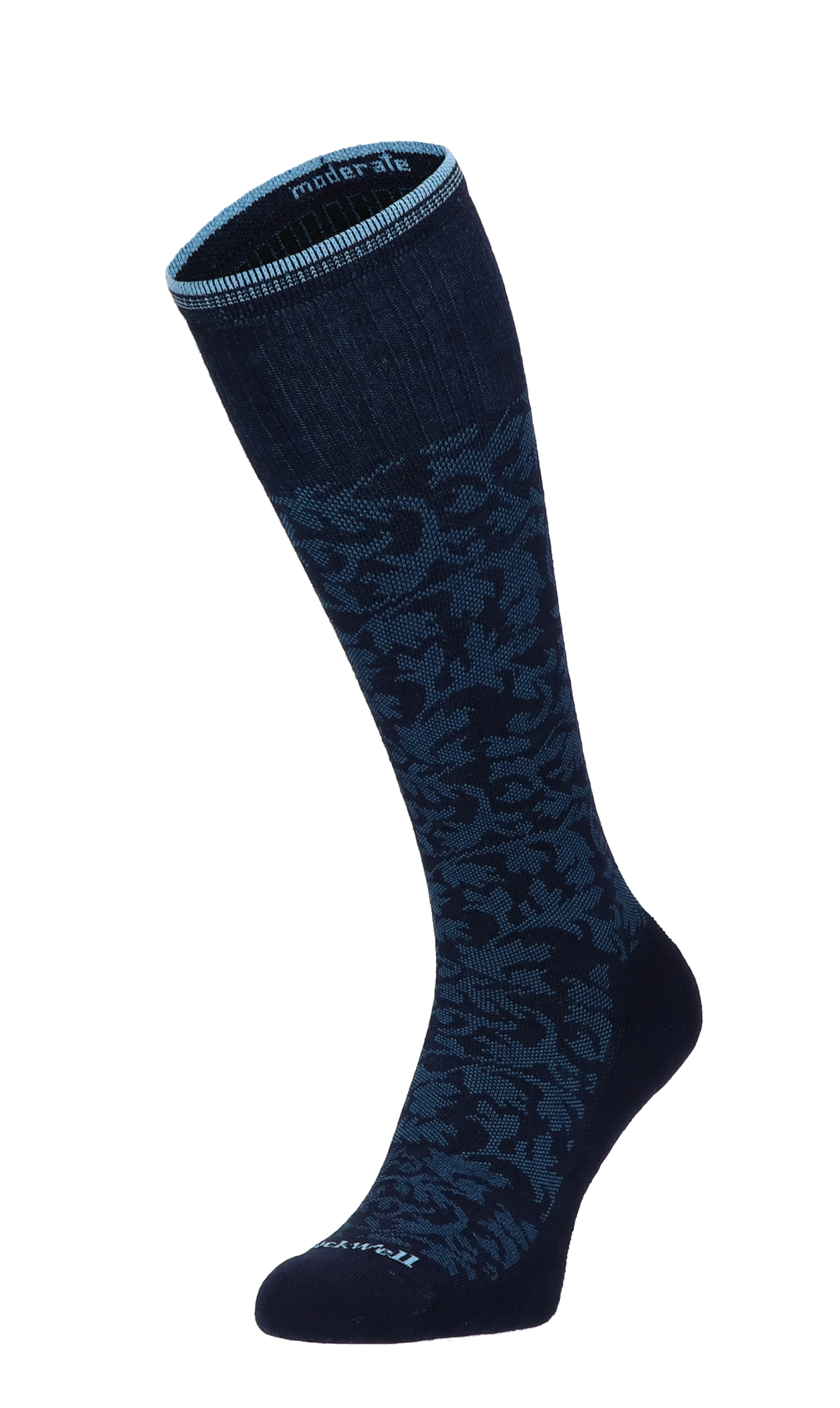 Sockwell Compressiesok Dames Damask Blauw  Stretch