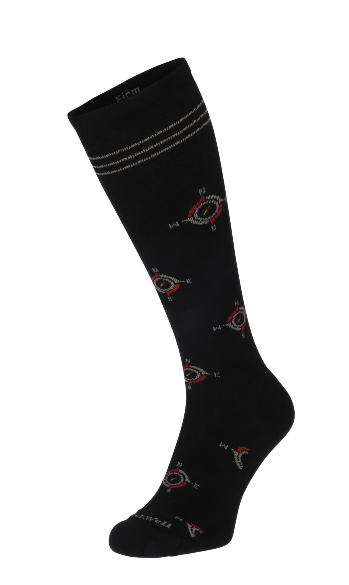 Sockwell Compressiesok Heren The Guide Zwart  Stretch