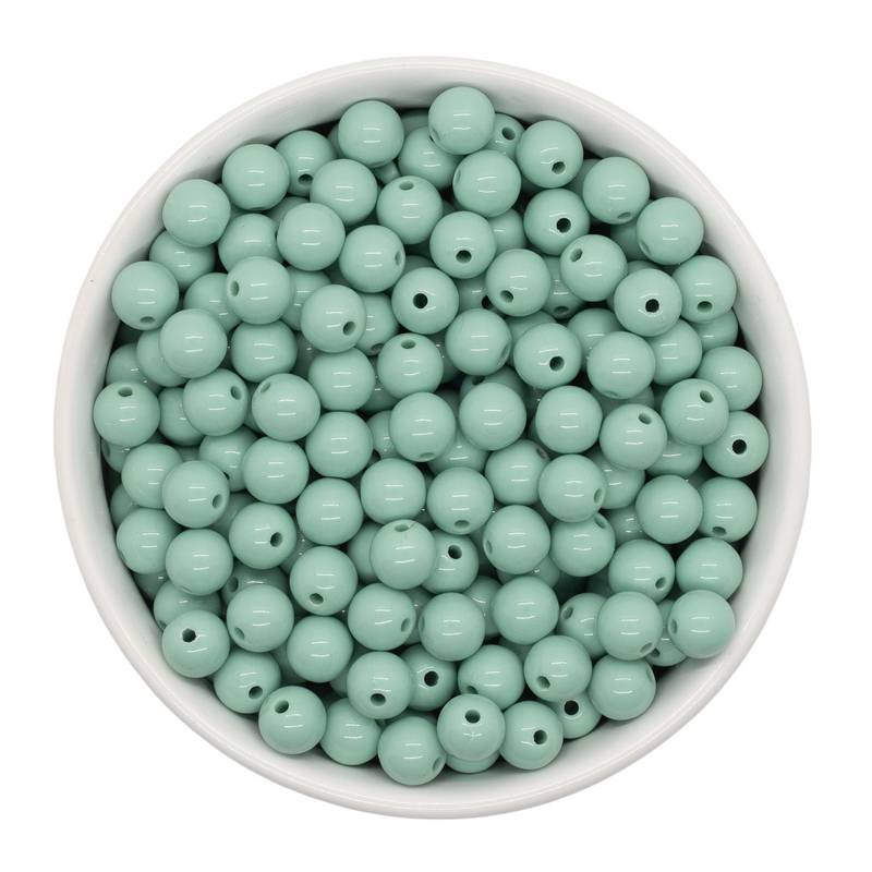 Caledon Green Solid Beads 8mm