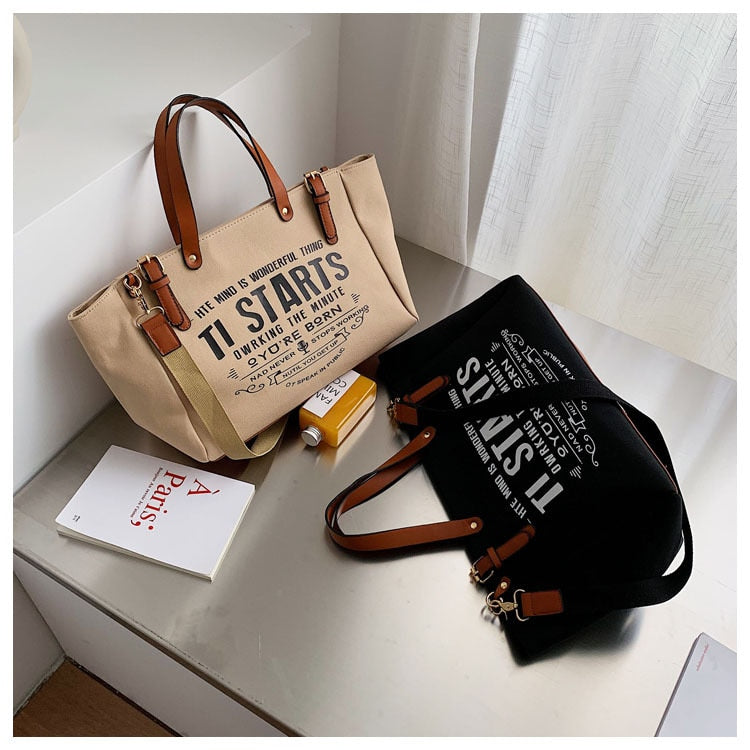 Canvas Shoulder Messenger Bag