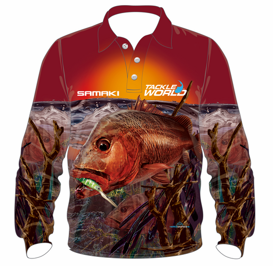 Samaki X Tackle World 2021 Snapper V2 Shirt Kids - Tackle World