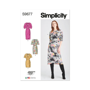 Simplicity Pattern, S9702 Y5, Misses' Empire Dress