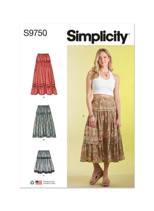 Simplicity 9608 Misses' Wide Leg Pant Palazzo Culotte Button Skirt Sew  Pattern