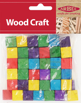 Arbee Wood Craft Cubes, 35mm- 4pk – Lincraft