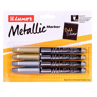 Luxor Gold Marker Pen Pack Of - 10 pcs markers in a pack.