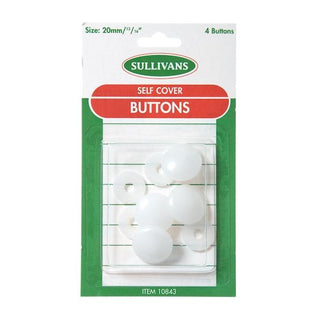 Sullivans Clip Self Cover Buttons 6pk- 17mm – Lincraft