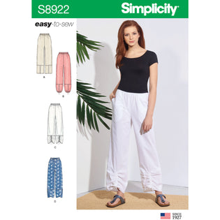 Simplicity 8701 Misses' Pants with Options for Design Hacking