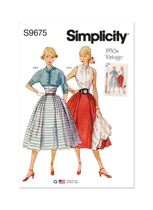 Simplicity Pattern 1459 Women's and Petite 1950's Vintage Dress – Lincraft