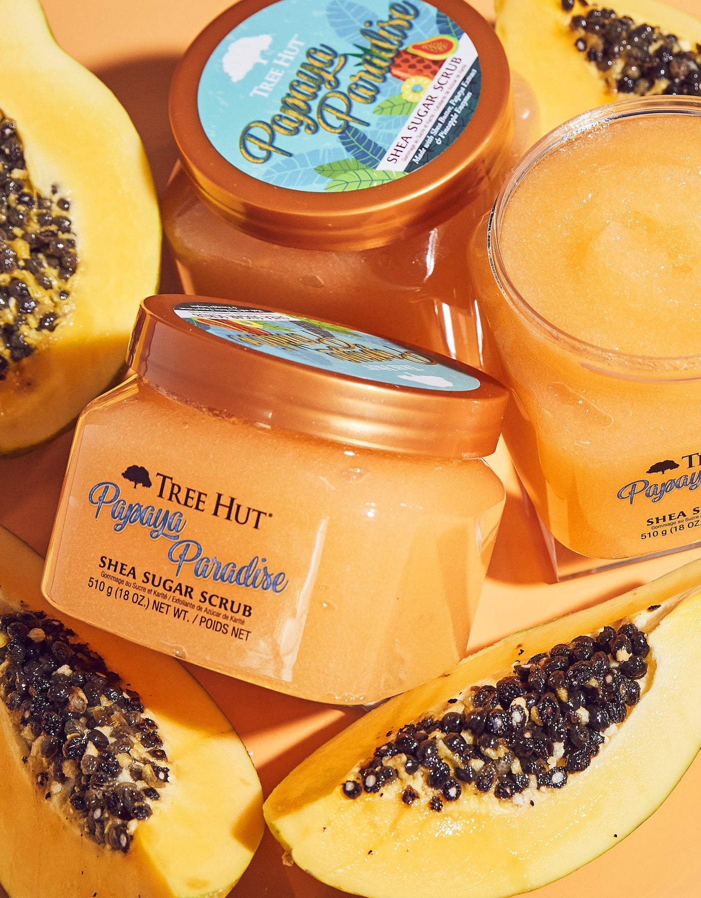 Papaya Paradise Shea Sugar Scrub – Tree Hut Shea®