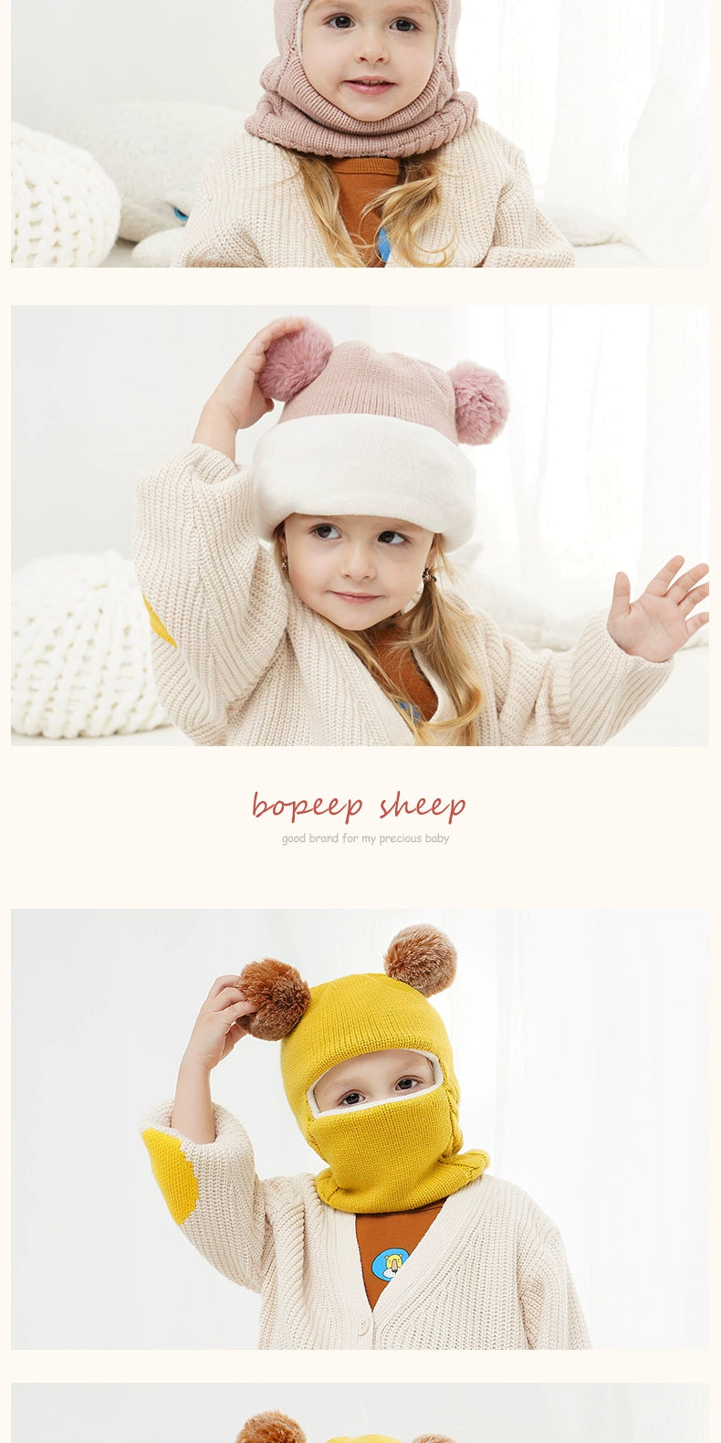 Bonnet et Cache-cou pom pom pour enfant – Little Licorne