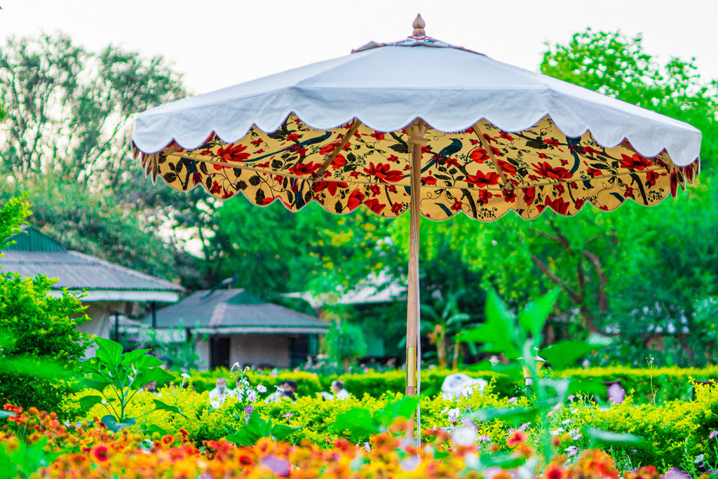Indian garden parasol umbrella