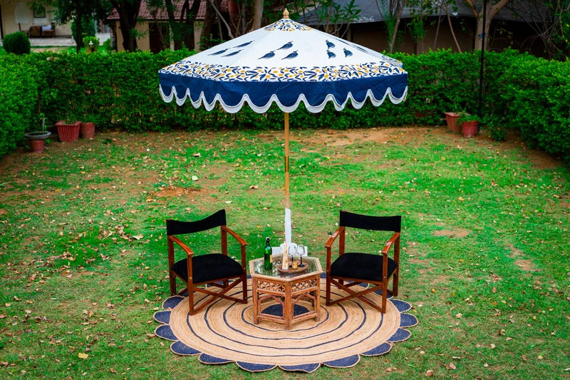 garden parasol umbrellas with 2 chair