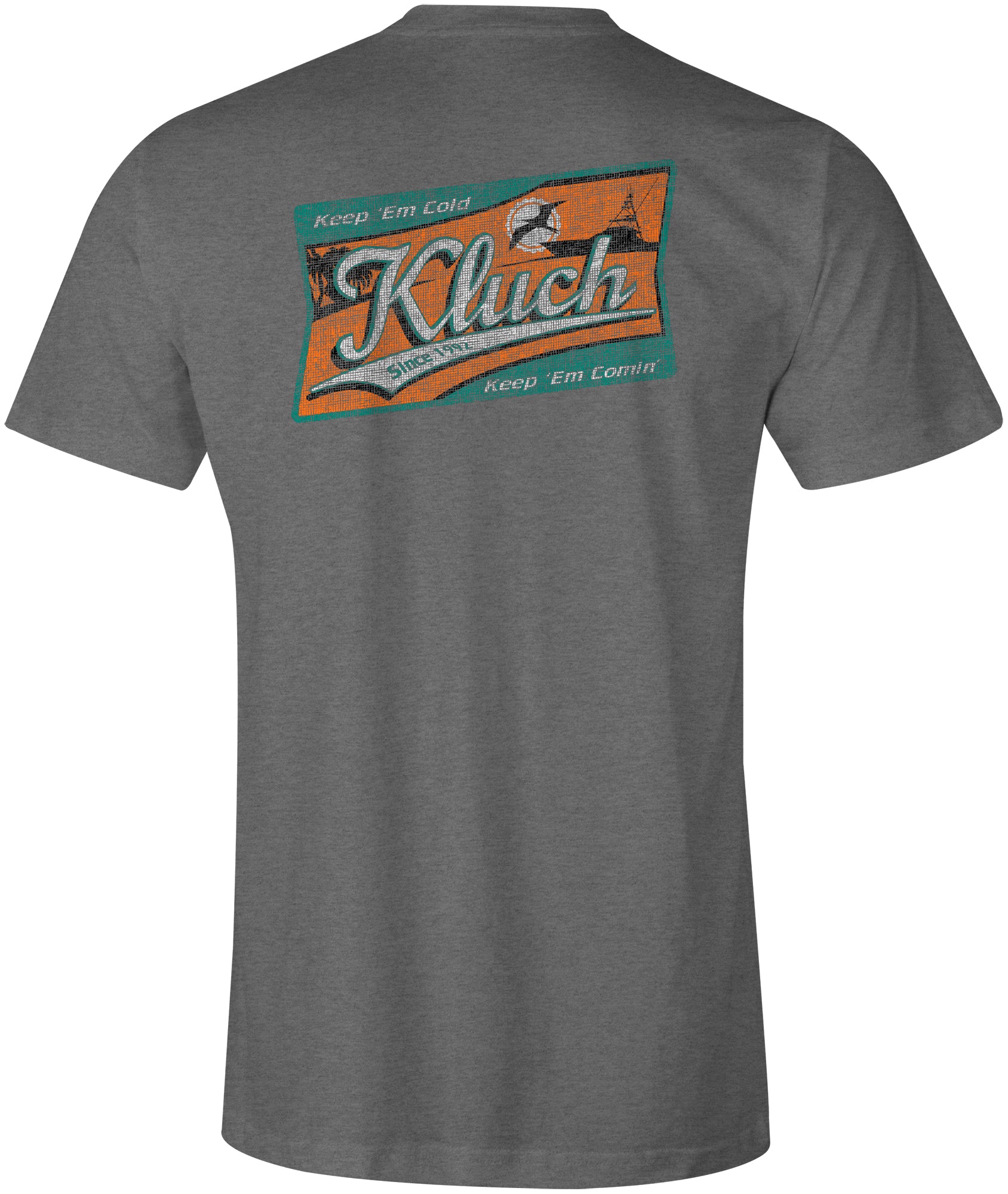 Kluch Wahoo Mens Dark Heather Grey Short Sleeve Shirt