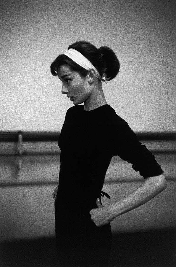 Actress Audrey Hepburn. Paris. 1956.