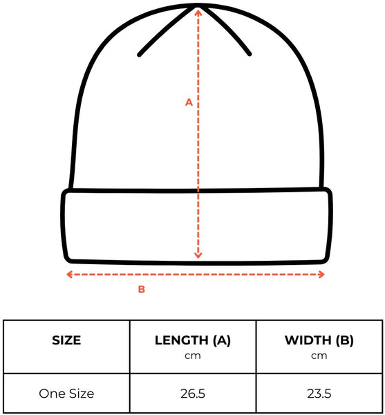 Organic Beanie Size Chart