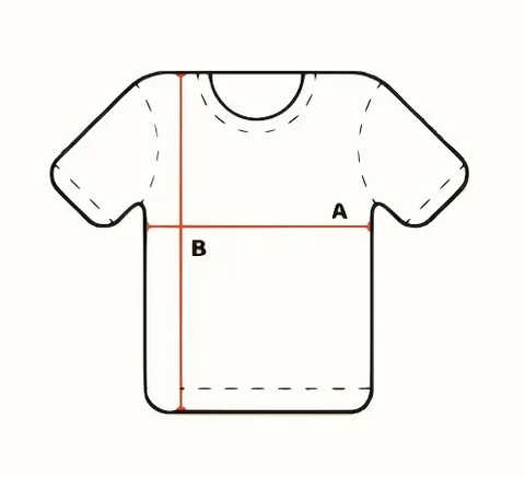organic t-shirt measurement points