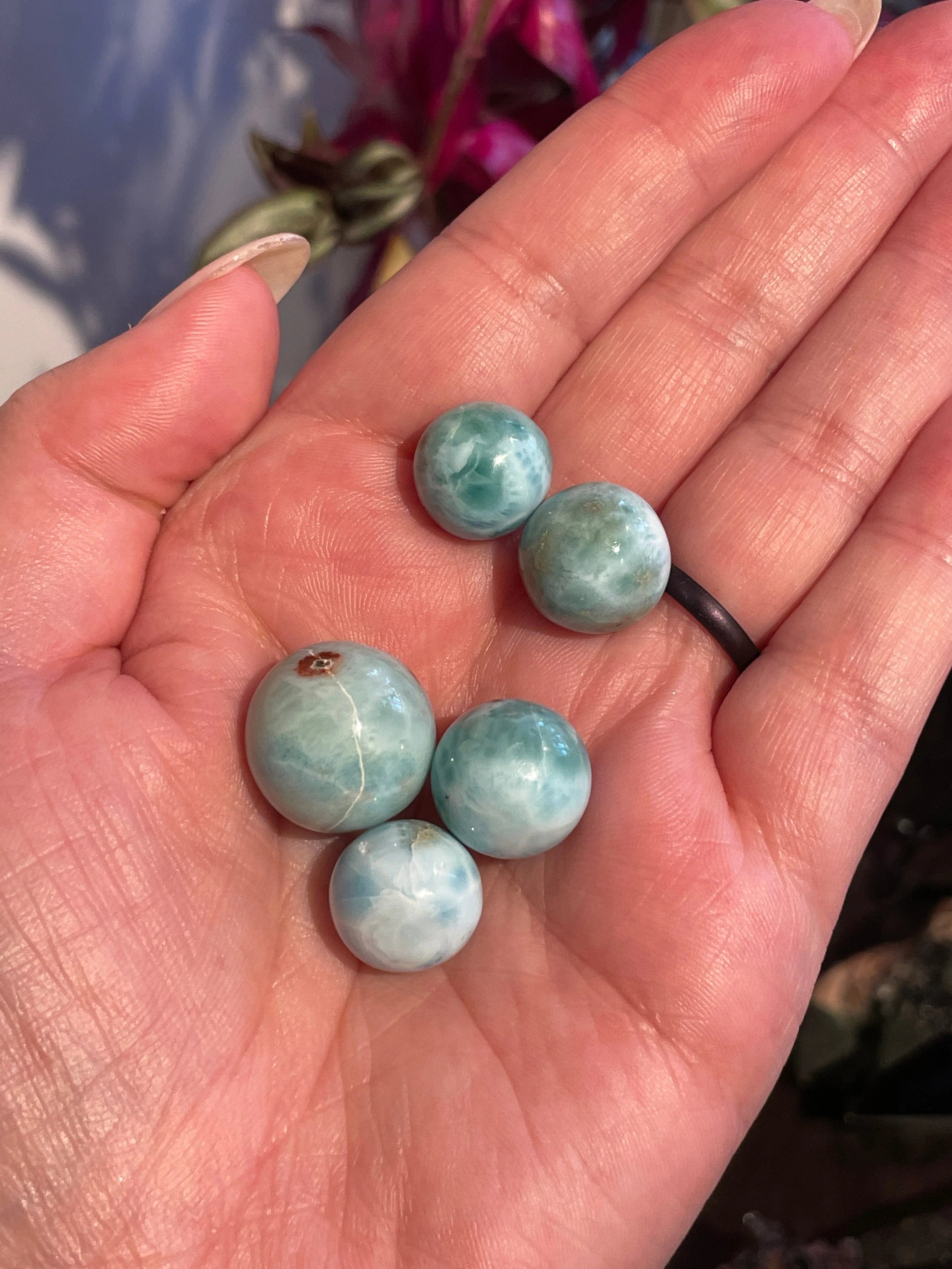 Larimar Mini Spheres