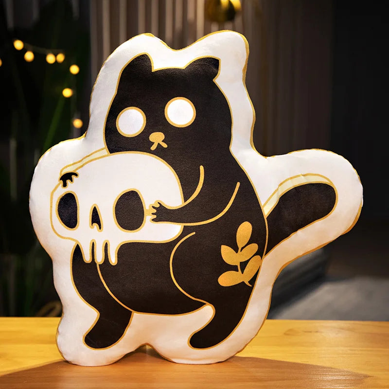 Spooky Alien Halloween Ghost Pillow 9