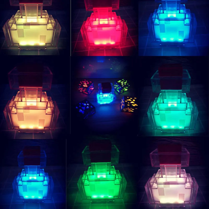 Minecraft 8 Colors Night Light Potion Bottle Torch 4