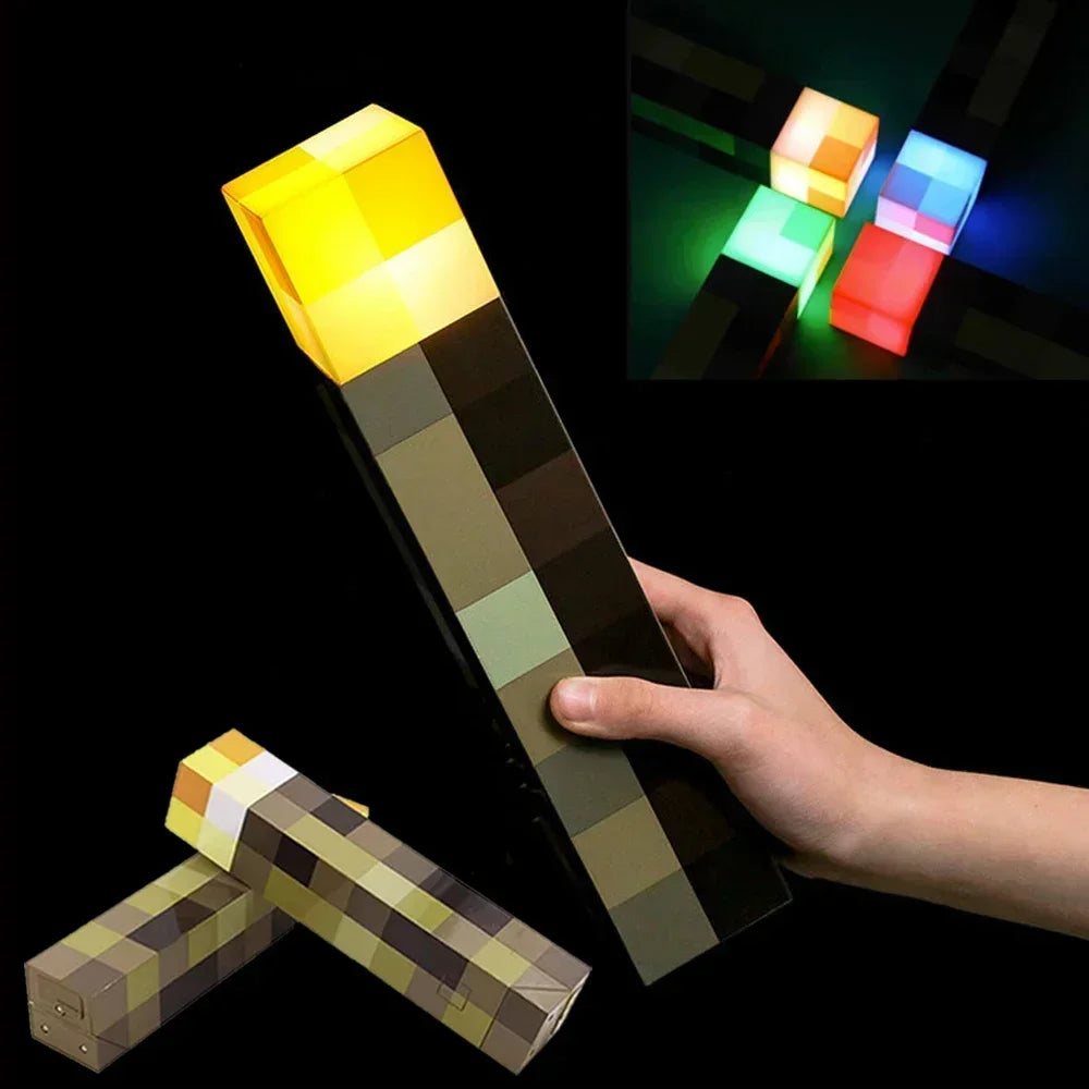 Minecraft Torch Light Brownstone Lamp 2