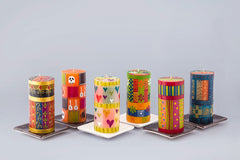 The Club - selection of 6 pillar candles