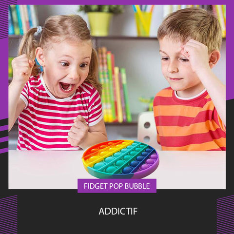 Popit Fidjetoys Jeu Anti Stress Multicolore pour Enfant Filles et Garçons  et pour Adultes