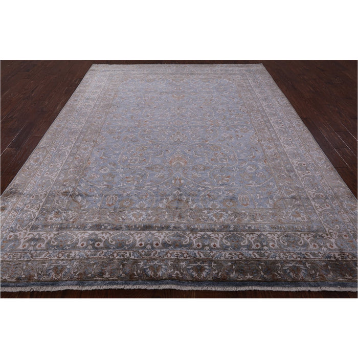 Manhattan Rugs 8' 1" X 10' 2" Persian Silk Hand Knotted Area Rug - Q4155