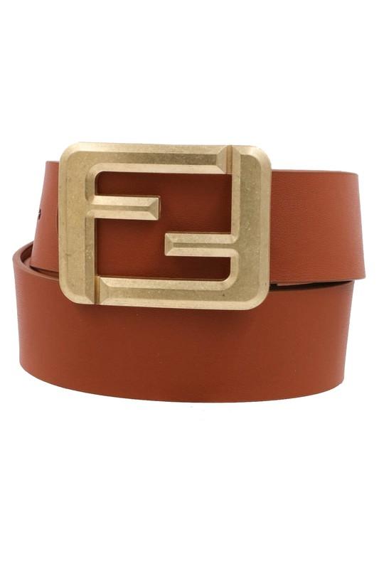 Gold FF Designer Statement Belt 