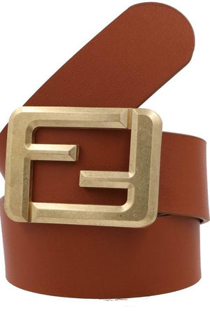 Gold FF Designer Statement Belt 