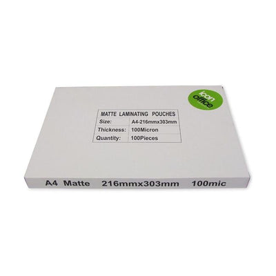 Icon Laminating Pouches A4 Matte 100mic Pack 100, Officecentre