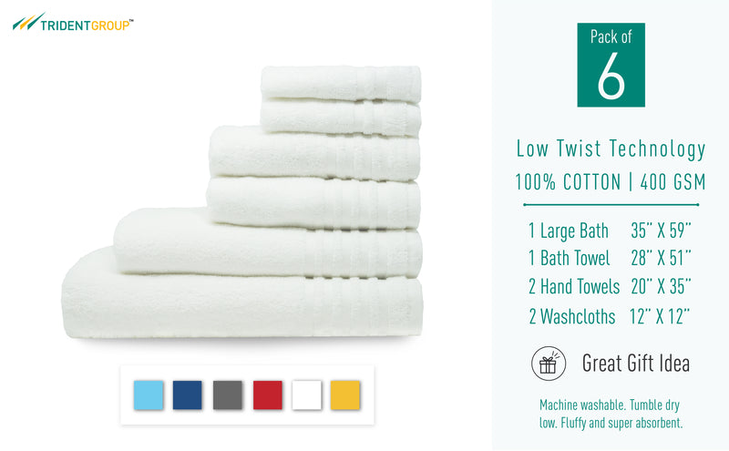 the big one 12 pc bath towel value pack