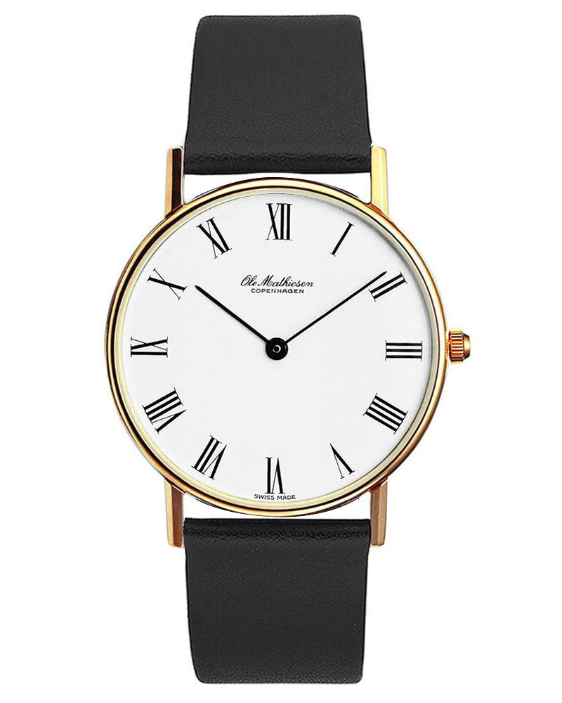 Ole Mathiesen Classic Series Gold Plated Watch | Maclin Studio